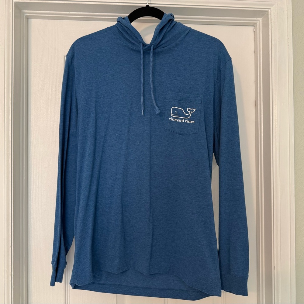 Vineyard Vines Blue Hooded Sweatshirt Classic Casual
